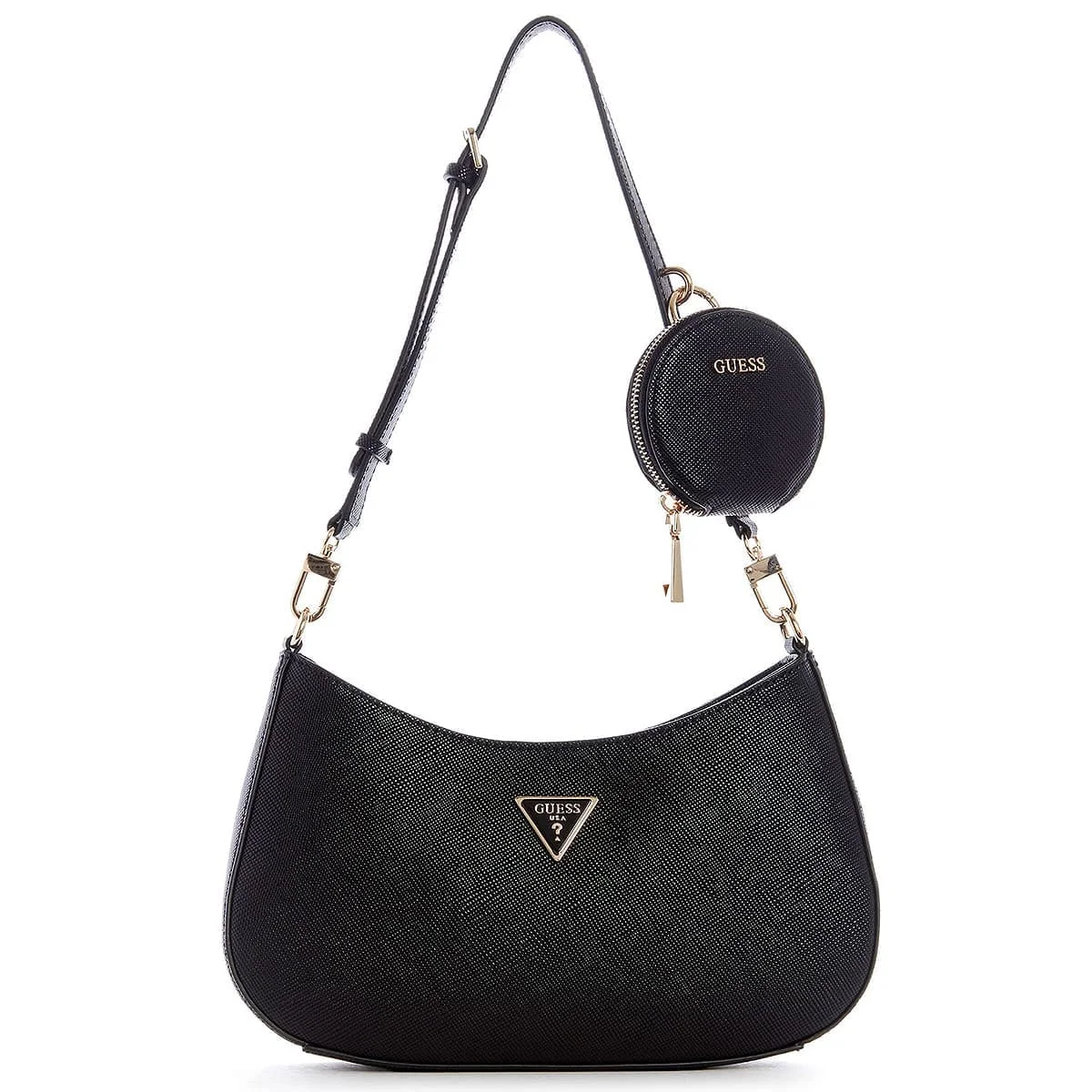 حقيبة كتف نسائية باللون الأسود من Guess (موديل HWEVG873718) - image 5