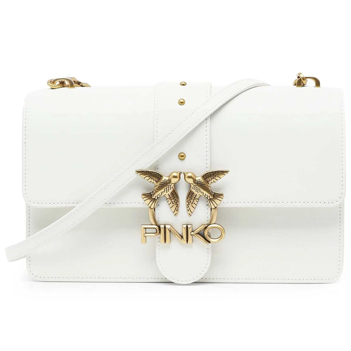 حقيبة كتف نسائية من "بينكو" (Pinko) باللون الأبيض - طراز Cross Body (تُحمل عبر الجسم) - موديل 1P228G Y6Xt - image 5