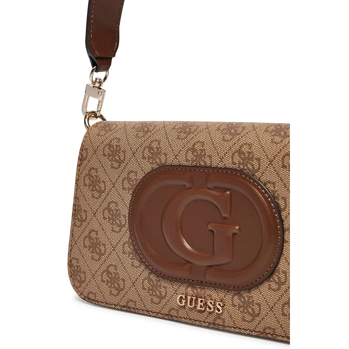حقيبة كتف نسائية من Guess بلون بني لاتيه، موديل Hwesg951320 - image 4