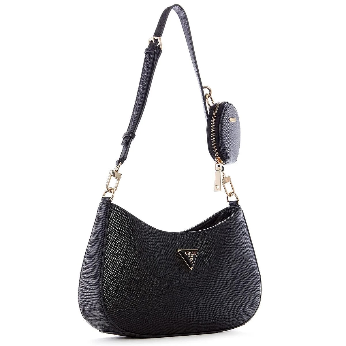 حقيبة كتف نسائية باللون الأسود من Guess (موديل HWEVG873718) - image 4