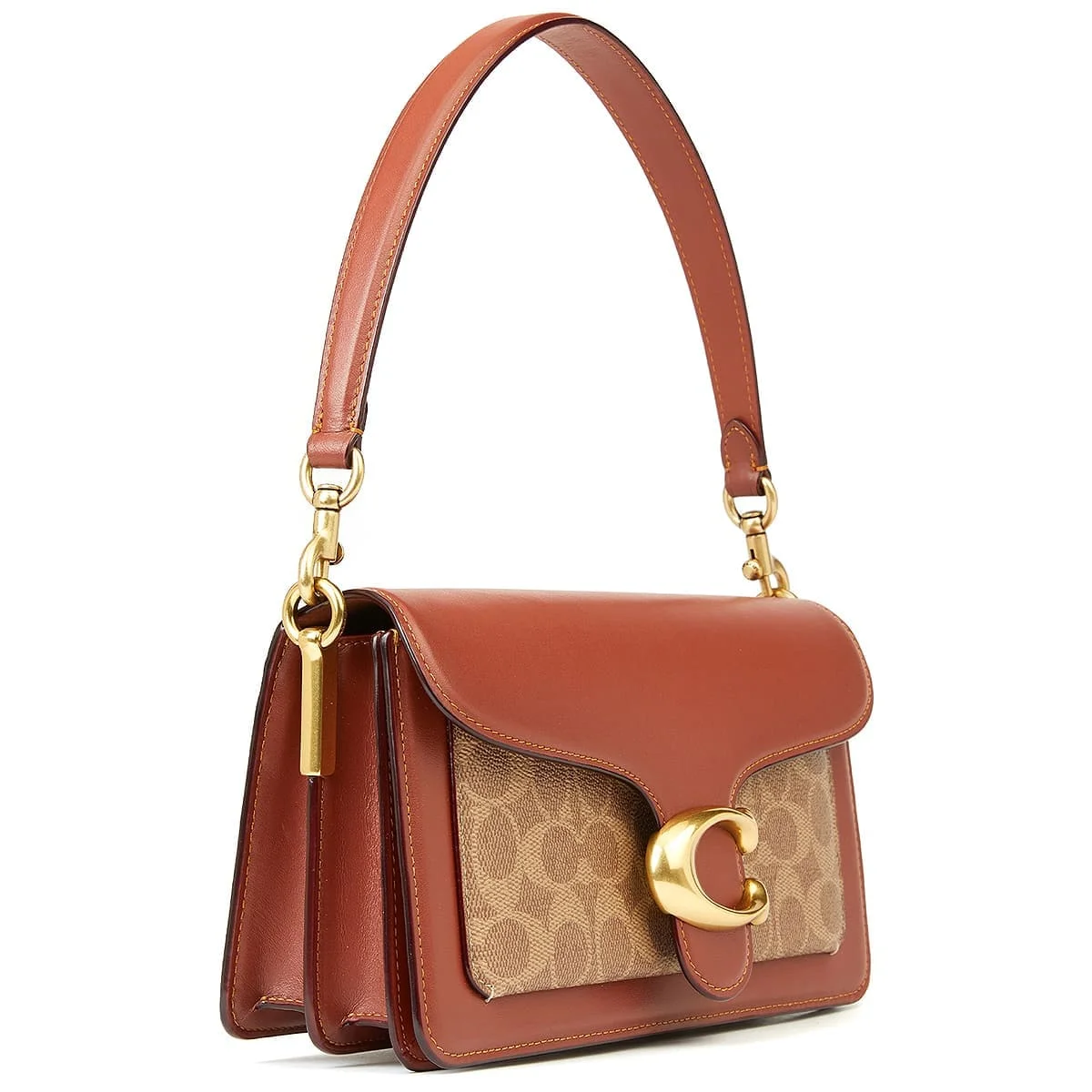 حقيبة كتف نسائية من COACH بلون بني صدئي (Tan Rust) - موديل CM569 - image 4