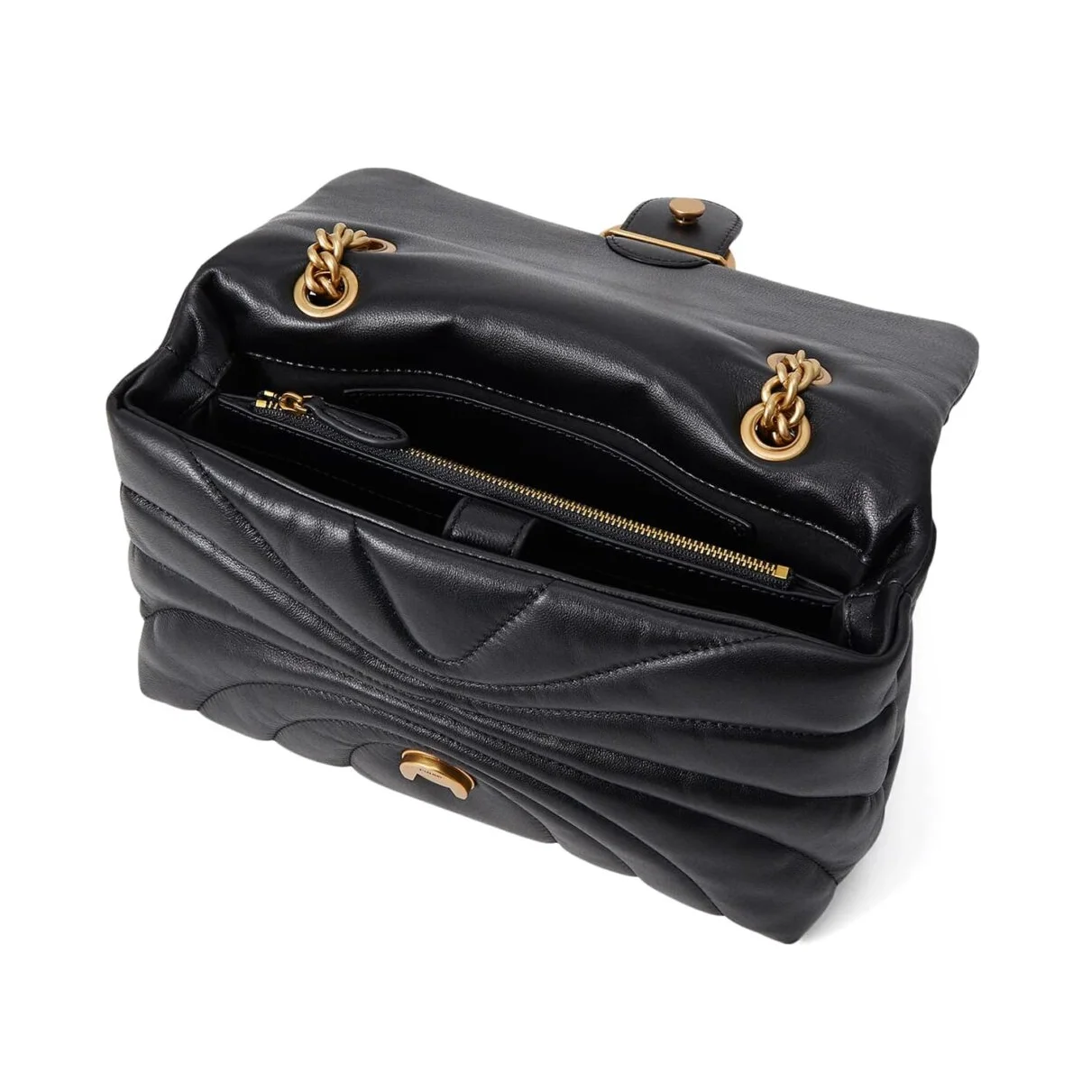 حقيبة كتف نسائية باللون الأسود من بينكو (Pinko) - يمكن ارتداؤها بنمط كروس بودي (Cross Body) - موديل 100038A1Ex Z99Q - image 3