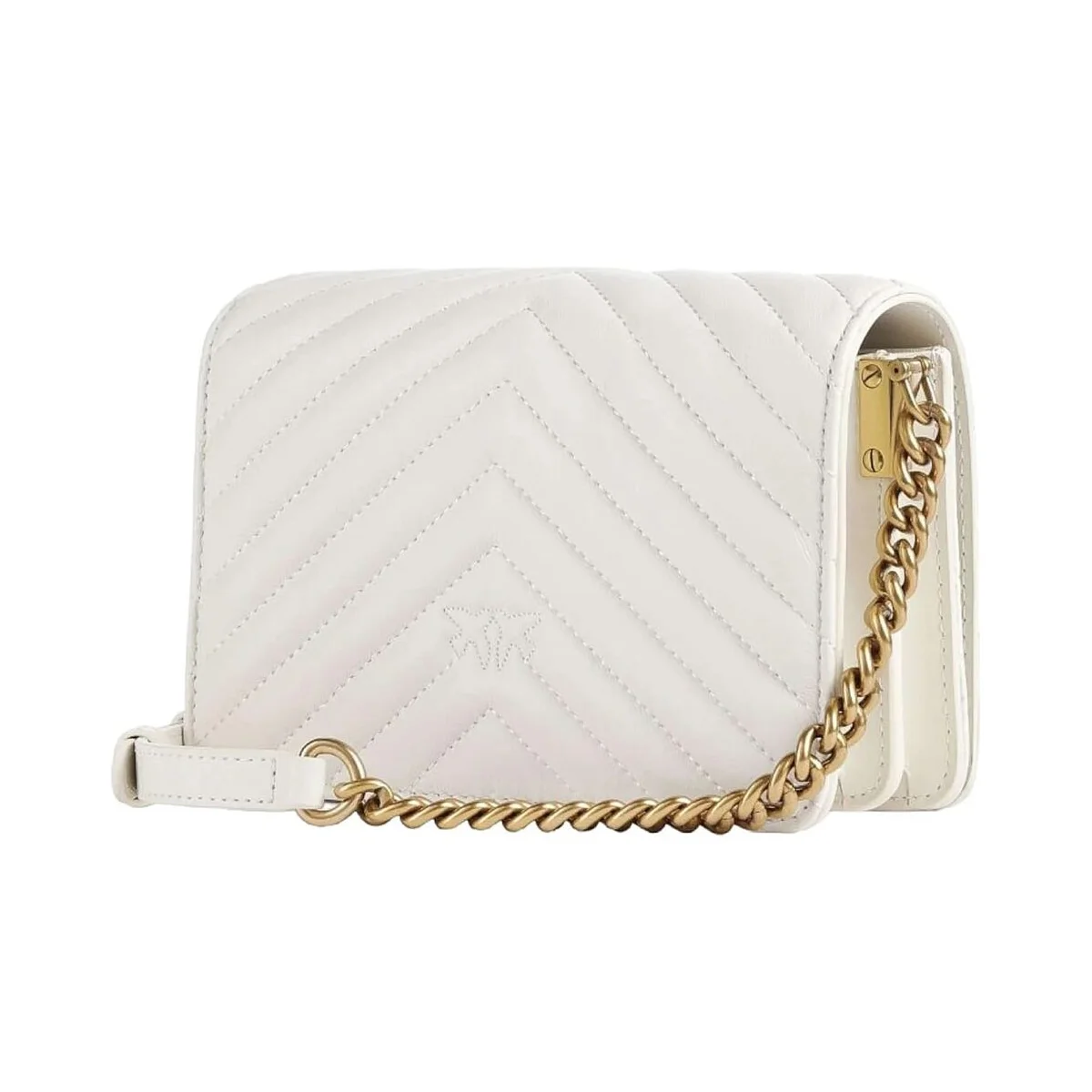 حقيبة كتف نسائية من بينكو (Pinko) باللون الأبيض - يمكن ارتداؤها بنمط كروس بودي (Cross Body) - موديل 100063A0Gk Z14Q - image 1