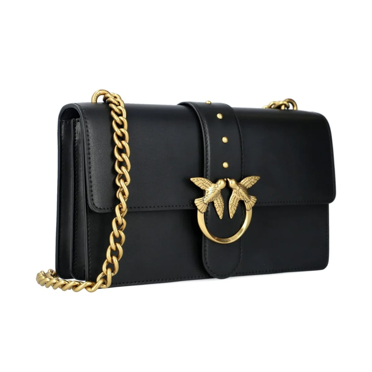 حقيبة كتف نسائية من بينكو (Pinko) باللون الأسود - يمكن ارتداؤها بنمط كروس بودي (Cross Body) - موديل 100053 A0F1 Z99Q - image 2