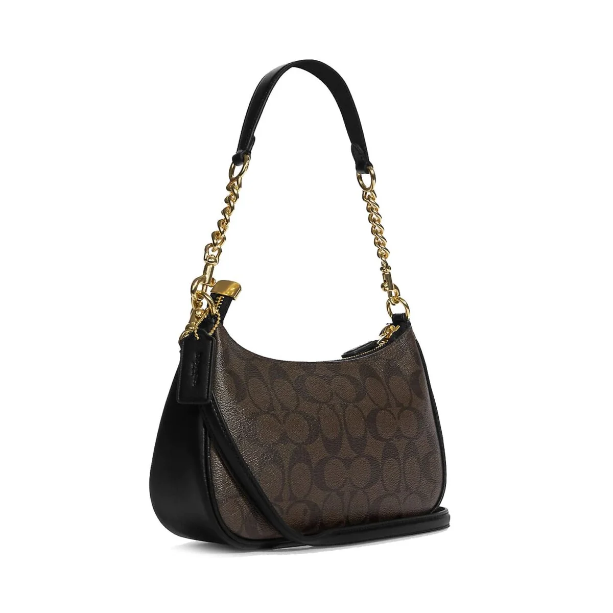 حقيبة كتف نسائية من "كوتش" (Coach) - طراز Gold Walnut Black - موديل Cv933 - image 1