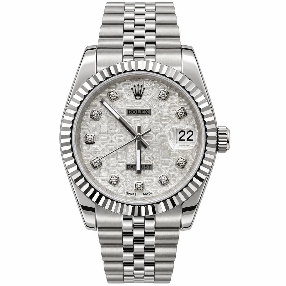 Rolex Datejust 31mm Automatic Silver Stone Dial Watch For Women
