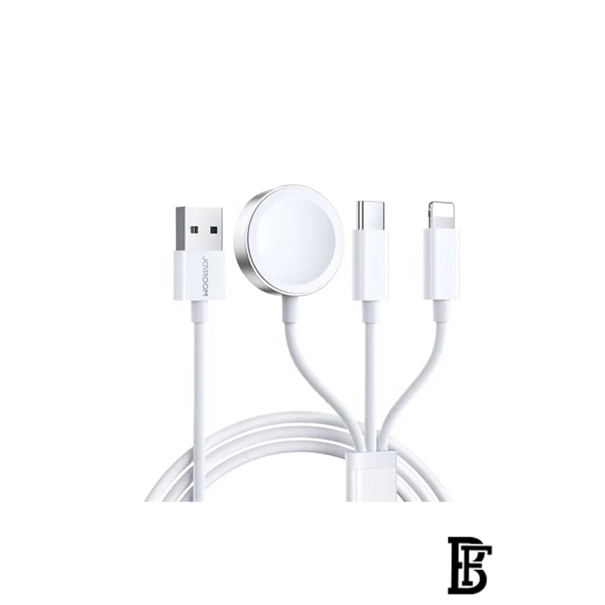 Joyroom S-IW008 3-in-1 iP Watch Magnetic Charger+Lightning+Type-C cable USB-A 1.2m- - image 1