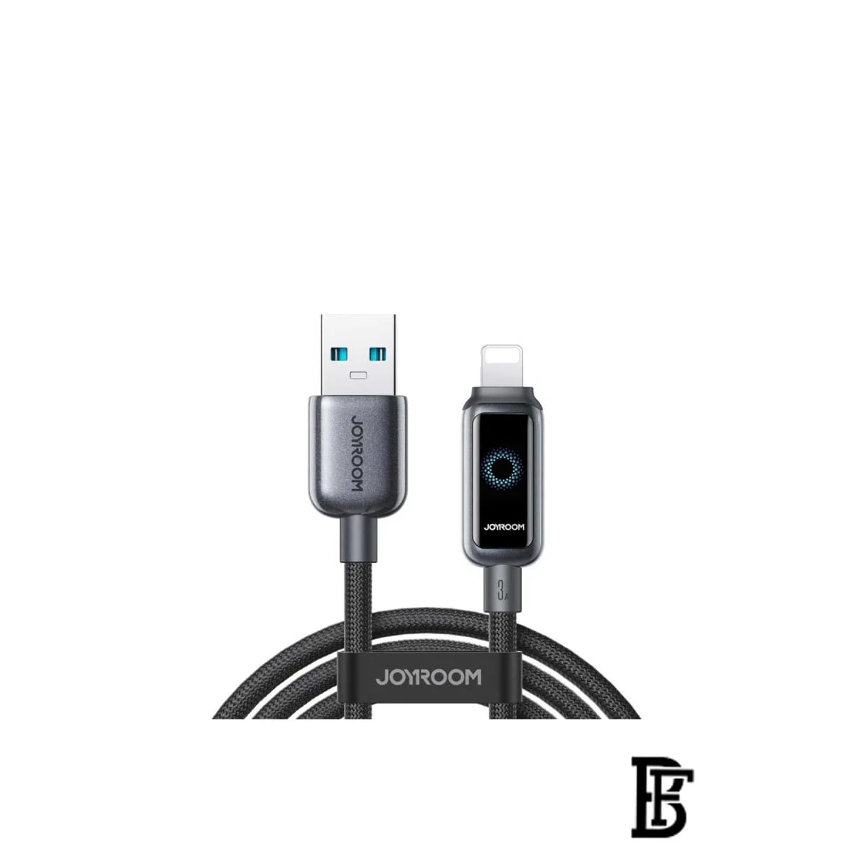 JOYROOM S-A55 StarFlight Series 66w USB to 8 Pin Auto Power-Off Fast Charging Data Cable, Length:1.2m(Black)