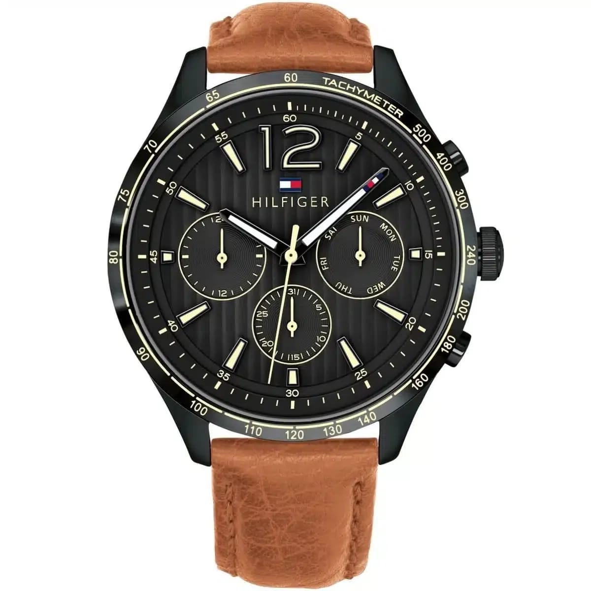 Tommy Hilfiger Classic Men’s Watch 1791470– Black Dial, Havan Strap - image 1