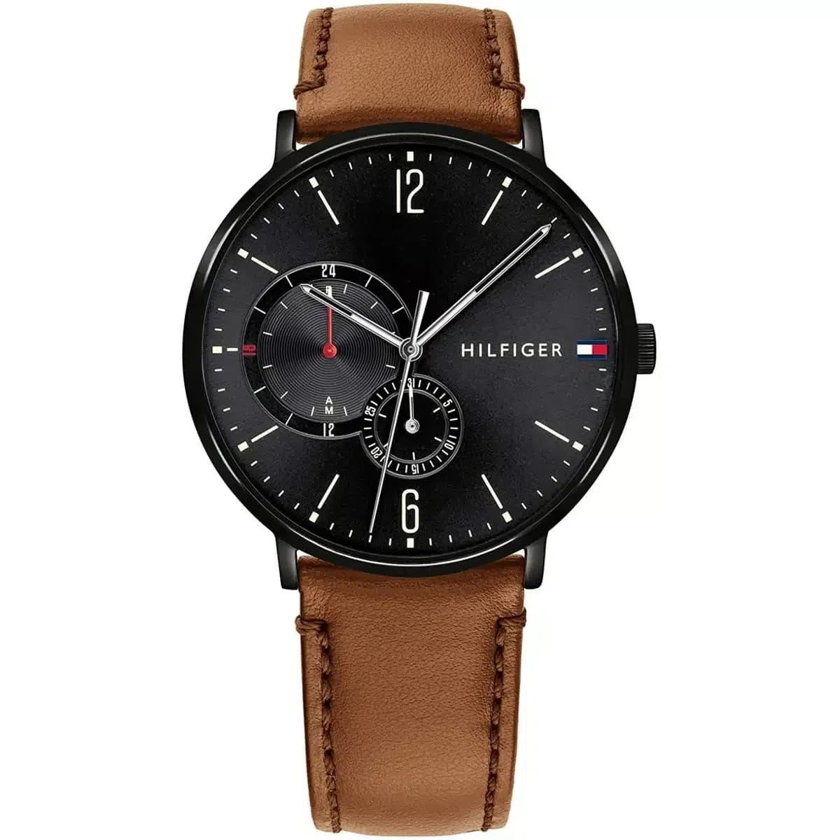 Tommy Hilfiger Classic Men’s Watch 1791510– Black Dial, Brown Strap - image 1