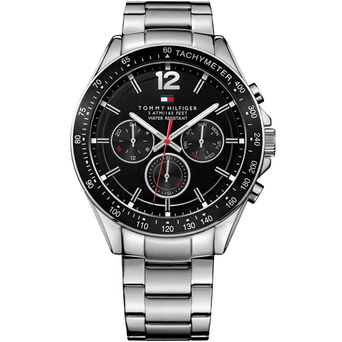 Tommy Hilfiger Classic Men’s Watch 1791104– Black Dial, Silver Strap - image 1