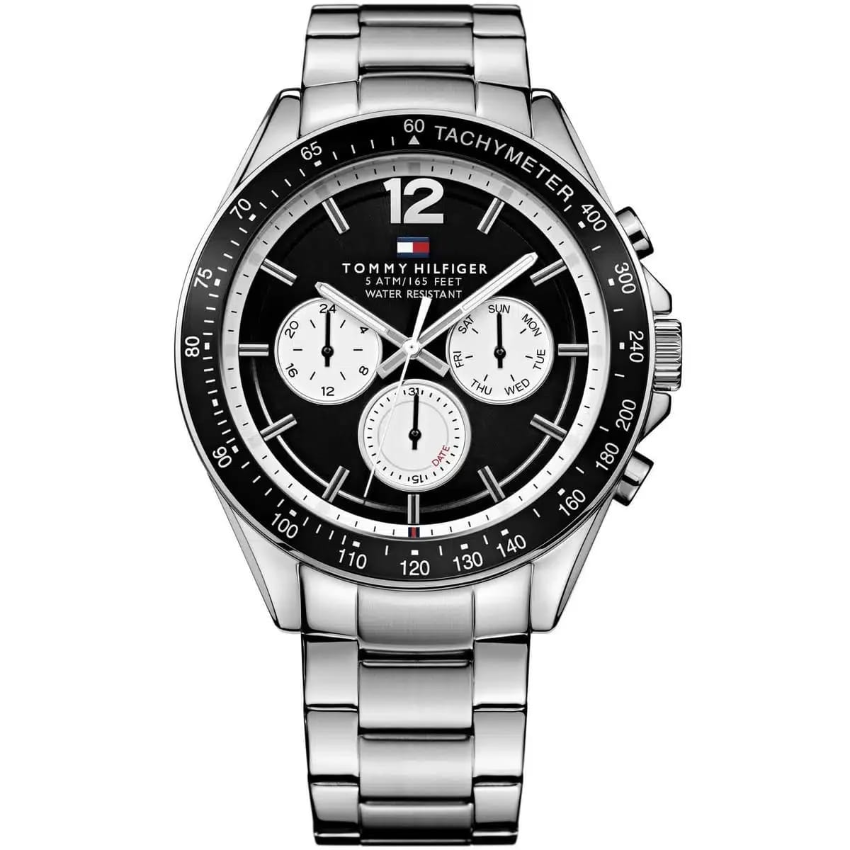 Tommy Hilfiger Classic Men’s Watch 1791120– Black Dial, Silver Strap - image 1