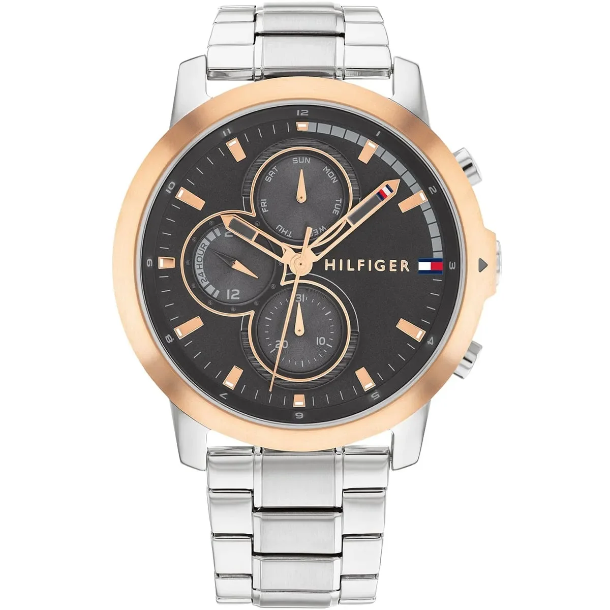 Tommy Hilfiger Classic Men’s Watch 1792050– Black Dial, Silver Strap - image 1