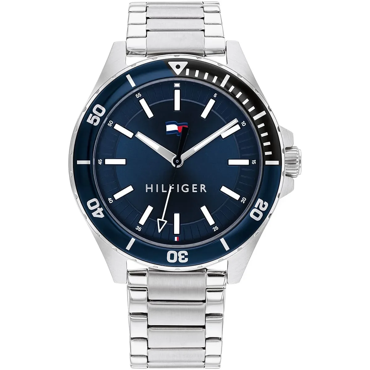 Tommy Hilfiger Classic Men’s Watch 1792012– Blue Dial, Silver Strap - image 1