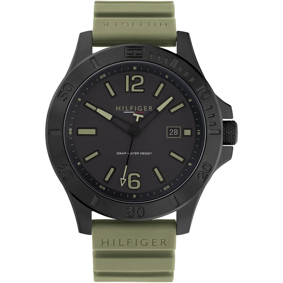 Tommy Hilfiger Classic Men’s Watch 1791992– Black Dial, Green Strap - image 1