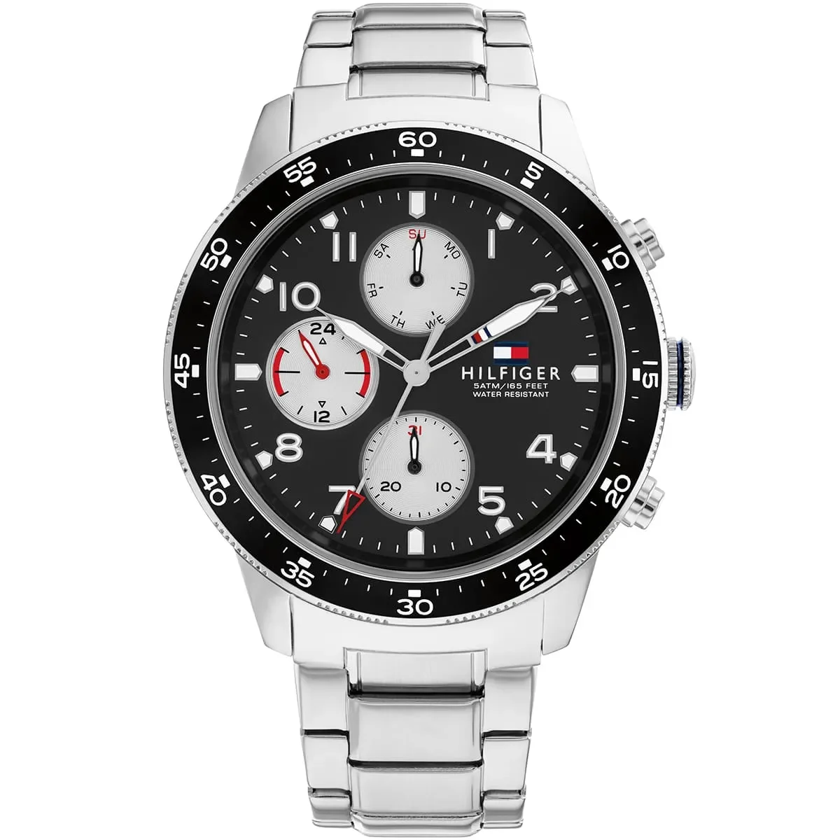 Tommy Hilfiger Classic Men’s Watch 1791950– Black Dial, Silver Strap - image 1