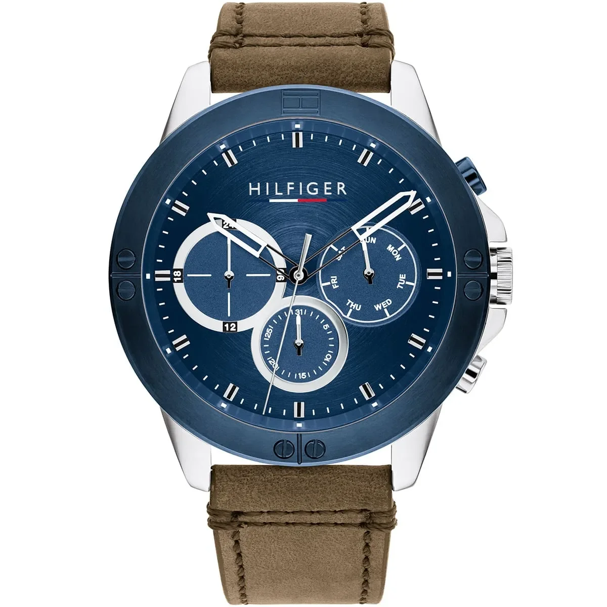 Tommy Hilfiger Classic Men’s Watch 1791895– Blue Dial, Brown Strap - image 1