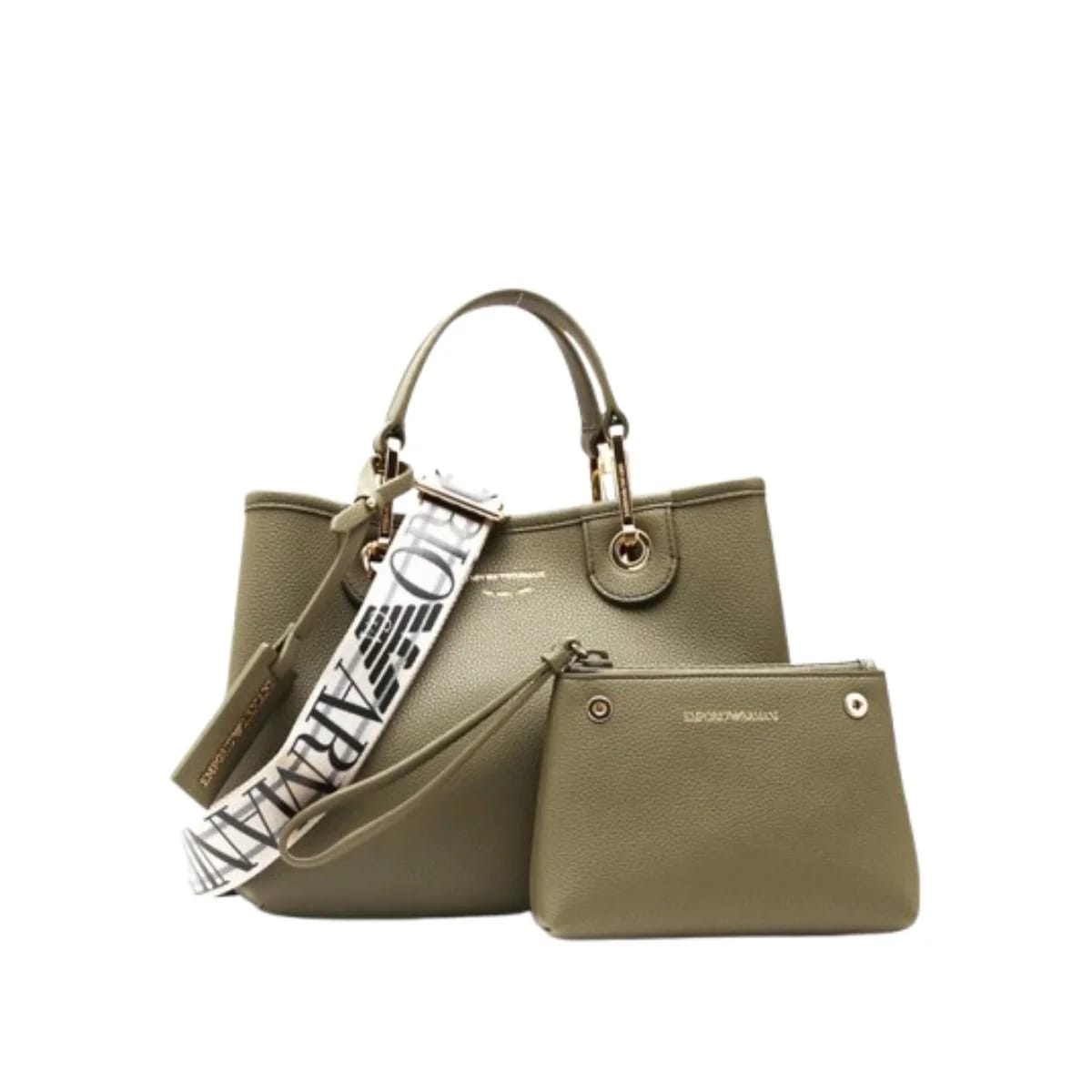 Emporio Armani MyEA Khaki Green Tote Bag EA851H0FL-M11 - image 1