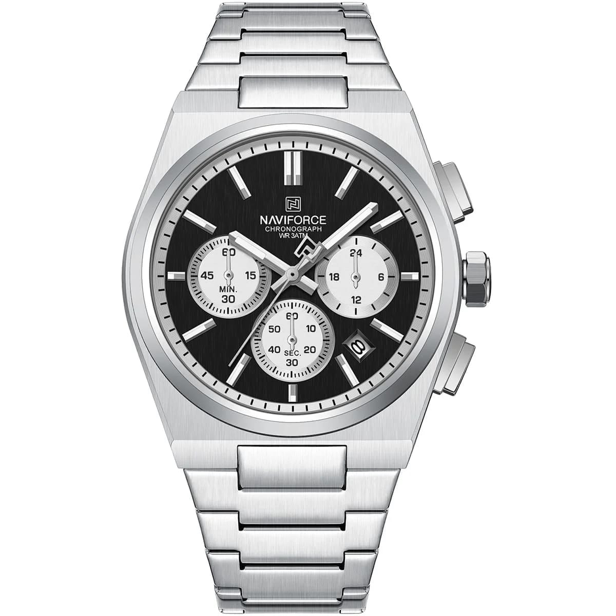 Naviforce Chronograph Trendy Metal Strap Men's Watch NF8048G-S-B-S - image 5