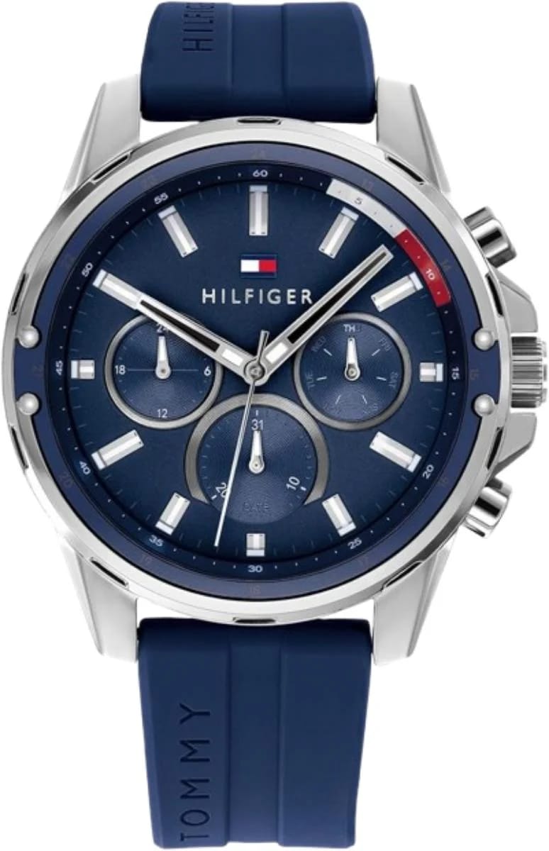 Tommy Hilfiger Analogue Multifunction Quartz Watch for Men with Stainless Steel Bracelet or Silicone Strap