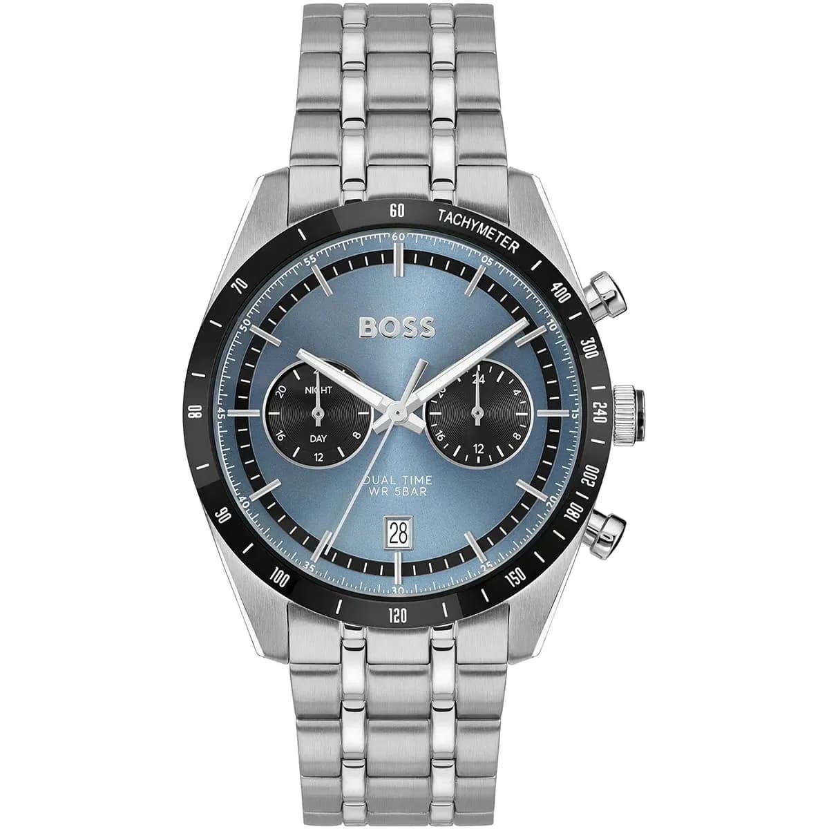 Hugo Boss Watch For Men Silver Band & Blue Dial 1514286 - image 1