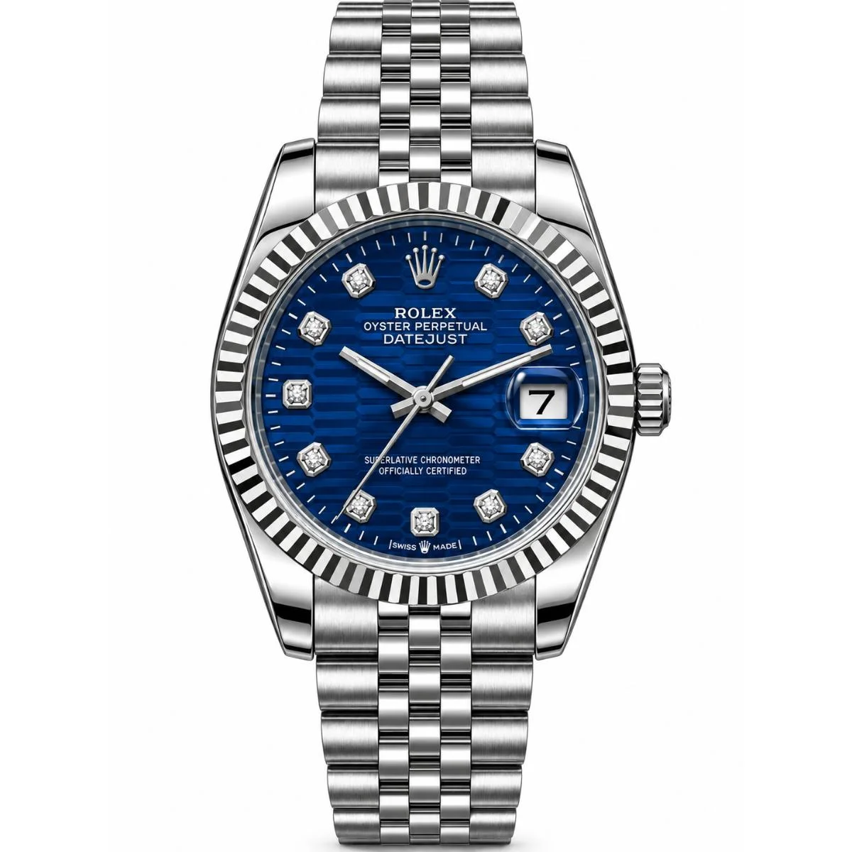 Rolex Datejust 41mm Automatic Blue Stone Dial Watch For Men - image 1