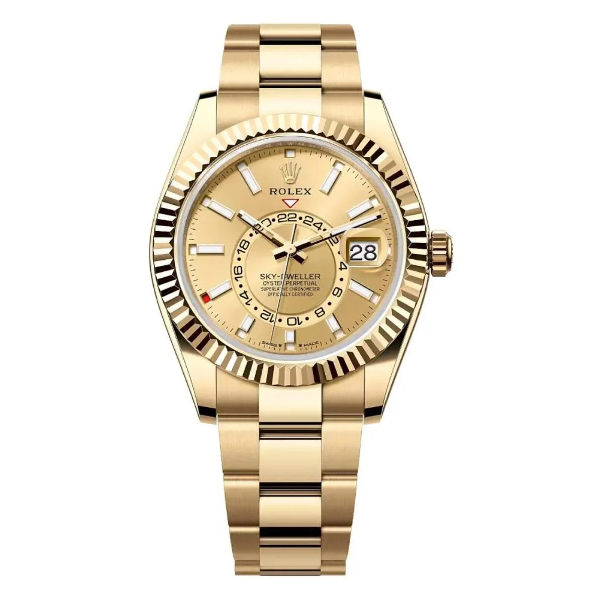 Rolex Sky-Dweller 42mm Automatic Champagne Dial Watch For Men - image 1
