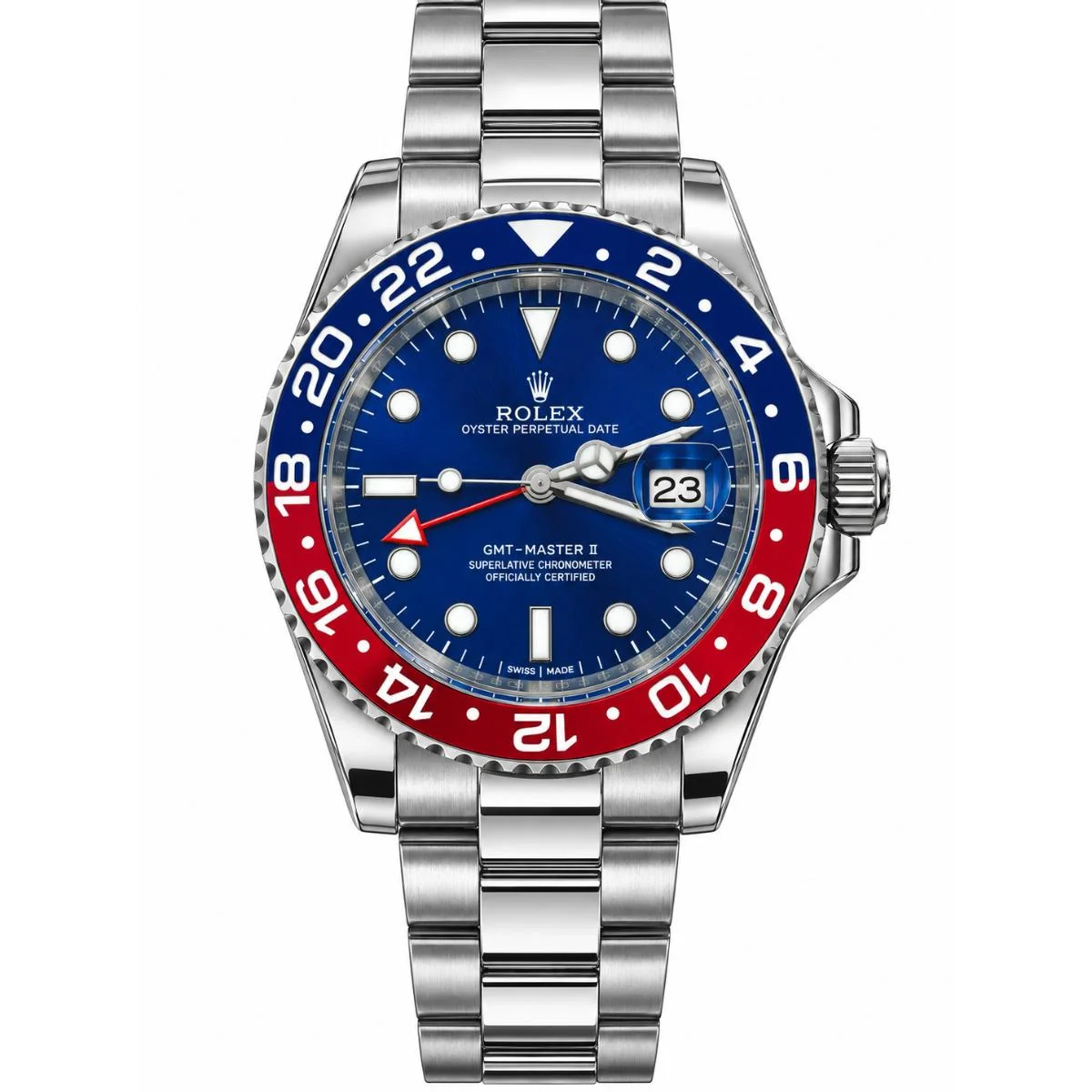 Rolex GMT-Master II Pepsi Automatic Blue Dial Watch For Men - image 1