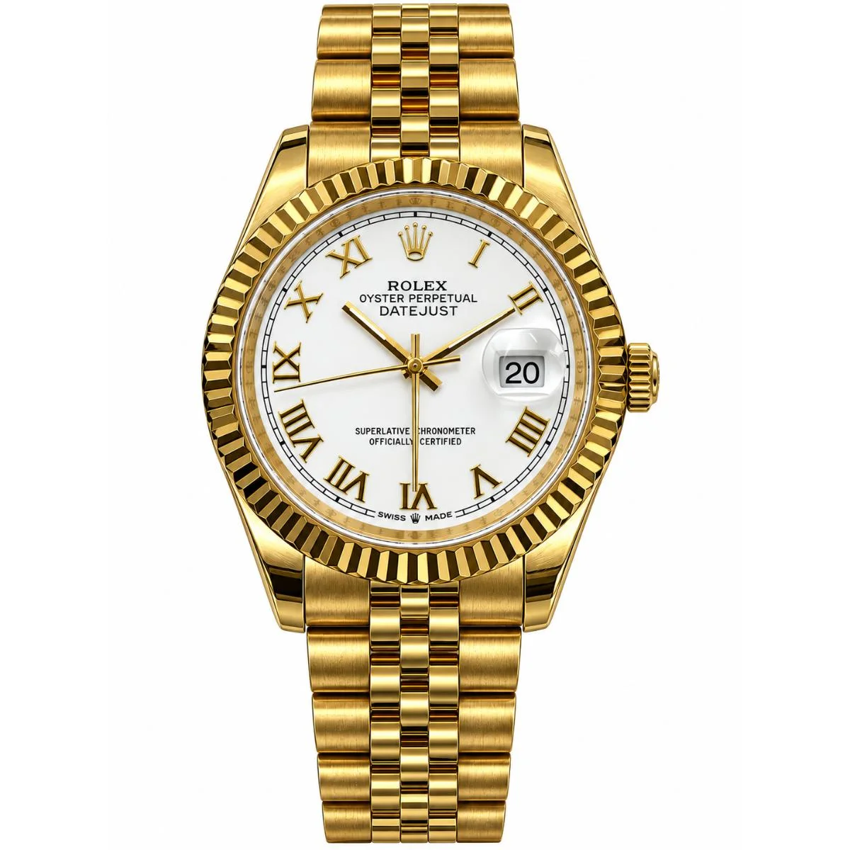 Rolex Lady-Datejust 28mm Automatic White Roman Dial Watch For Women - image 1