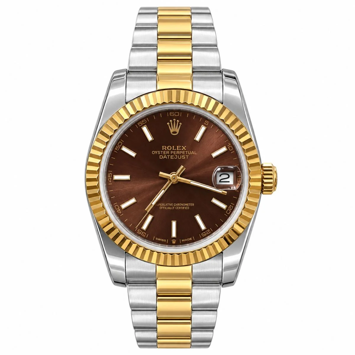 Rolex Datejust II 41mm Chocolate Dial Two Tone Watch For Men - image 1