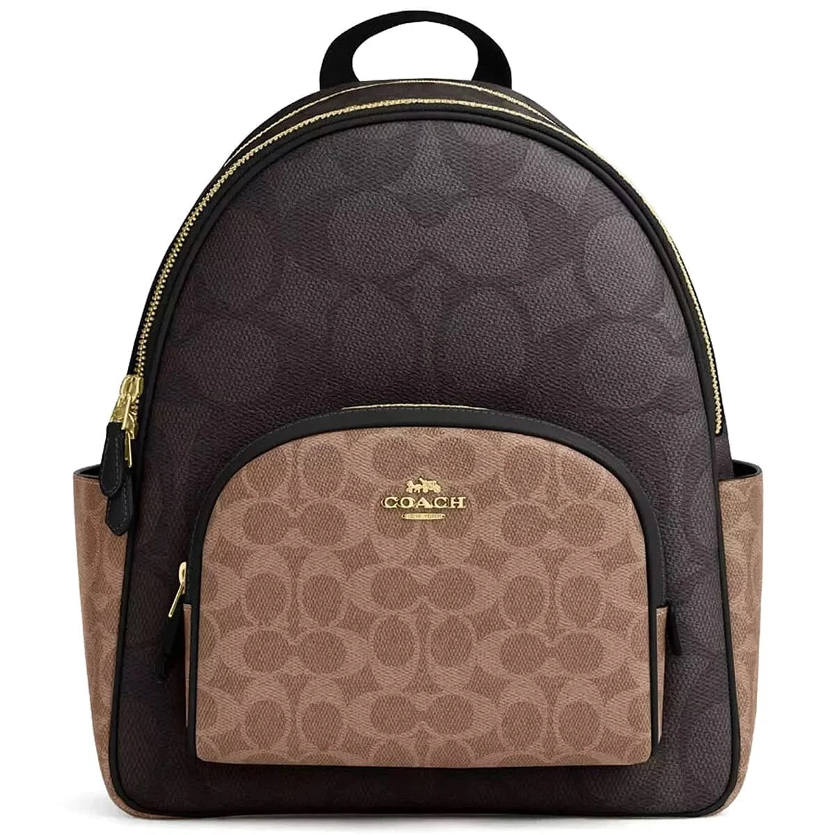 حقيبة ظهر نسائية من COACH بلون الجوز واللون الأسمر الفاتح (Tan) - طراز CZ771 IMXI8 - image 5