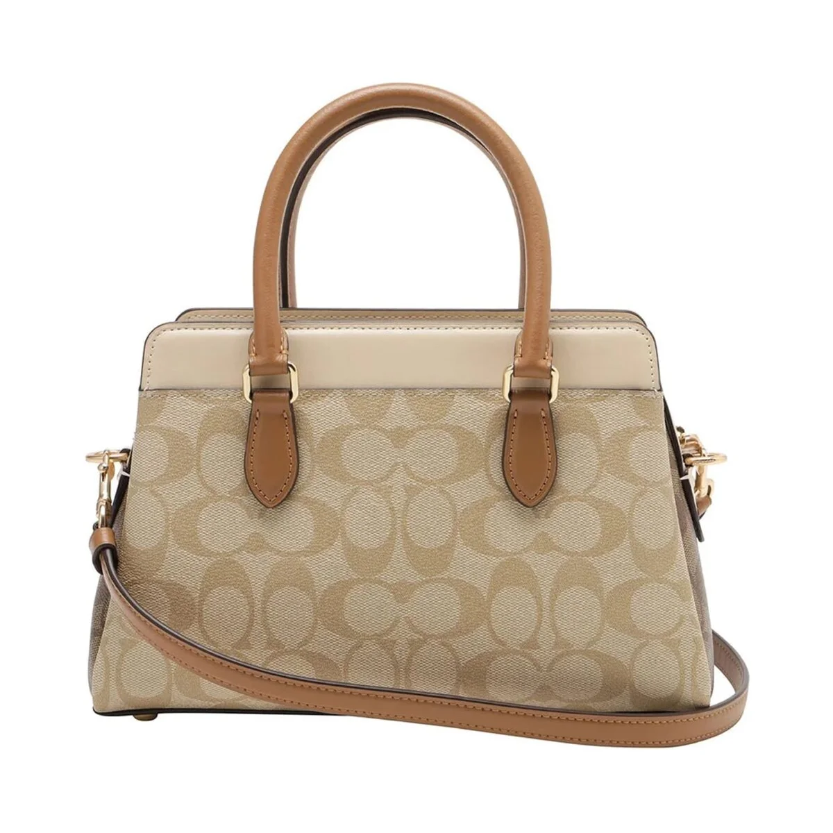حقيبة كروس بودي نسائية من COACH بلون كاكي فاتح وكاكي متعدد الألوان (موديل CS553 IMWQ4) - image 3