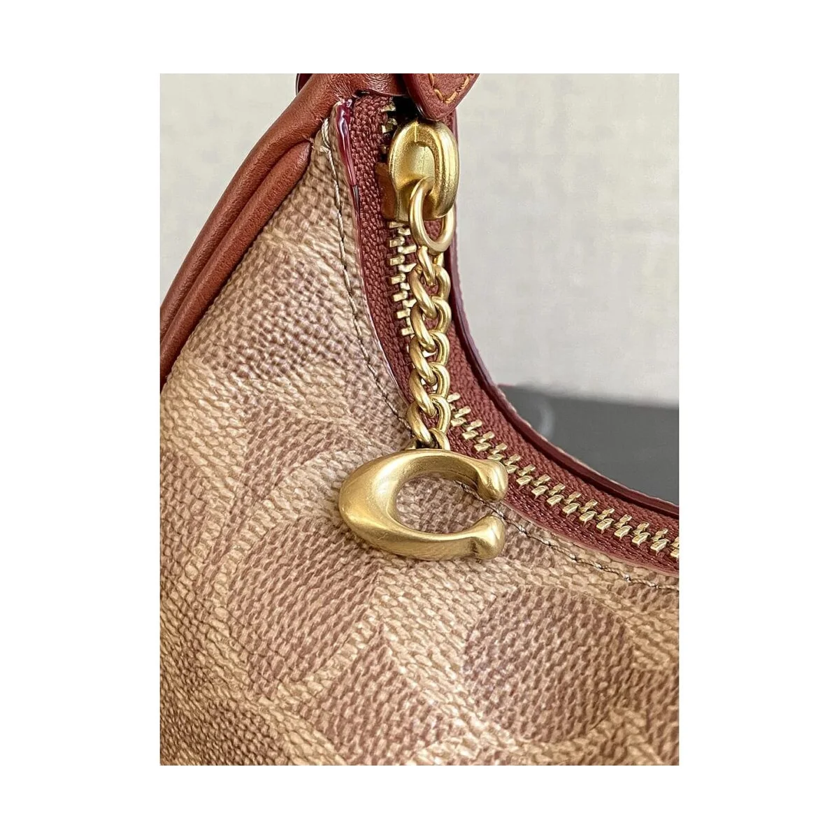 حقيبة كروس بودي نسائية من COACH باللون البني الصدئي (Tan Rust) - طراز cr510 b4xhg - image 4
