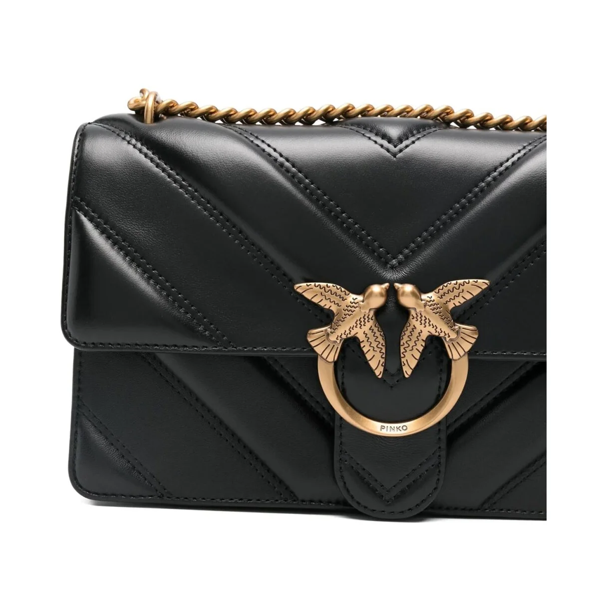 حقيبة كتف نسائية باللون الأسود من بينكو (Pinko) - يمكن ارتداؤها بنمط كروس بودي (Cross Body) - موديل 104549A26Zz99Q - image 2