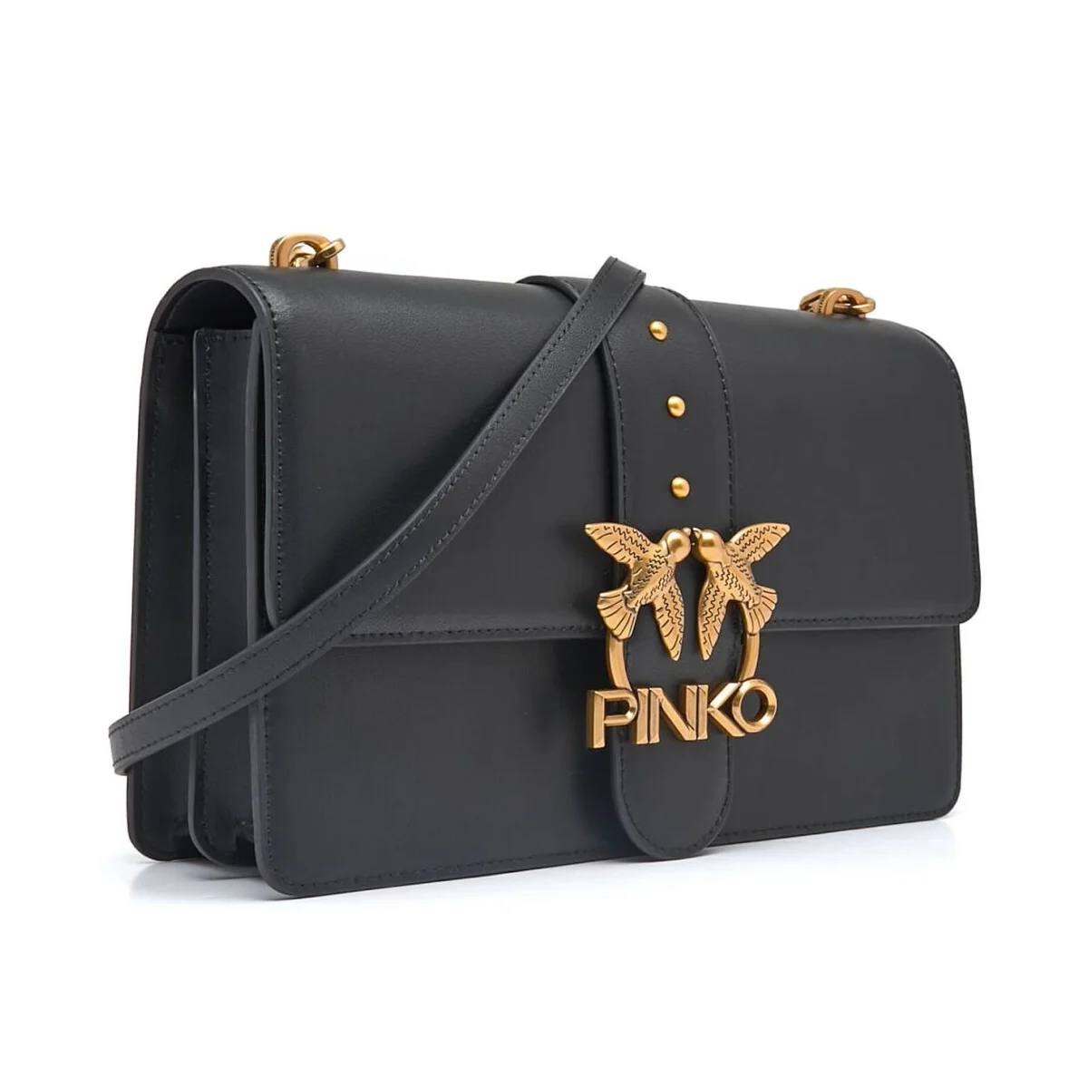 حقيبة كتف نسائية باللون الأسود من Pinko (طراز Cross Body) - موديل 1P228G Y6Xt - image 1