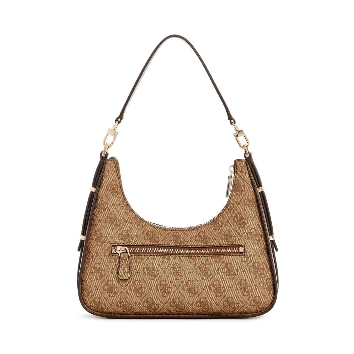 حقيبة كتف نسائية من Guess (موديل Latte Logo) - ألوان بني وبني فاتح - Hwsg9000180 Lgw - image 2