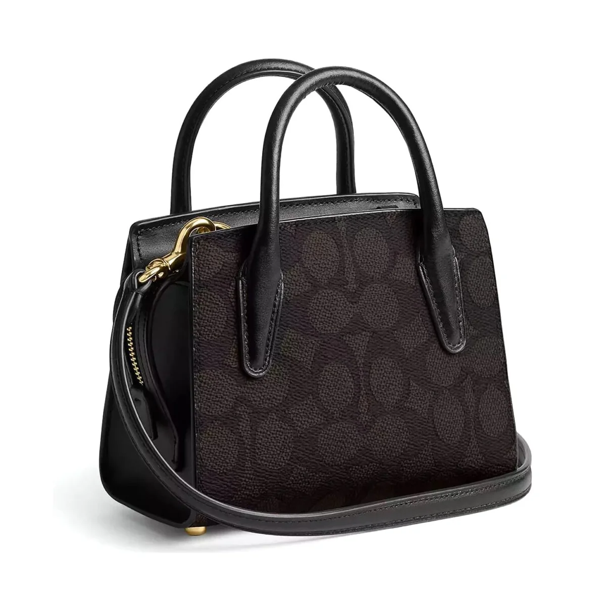 حقيبة يد نسائية من Coach باللون البني والأسود والذهبي (موديل Cv974) - image 1