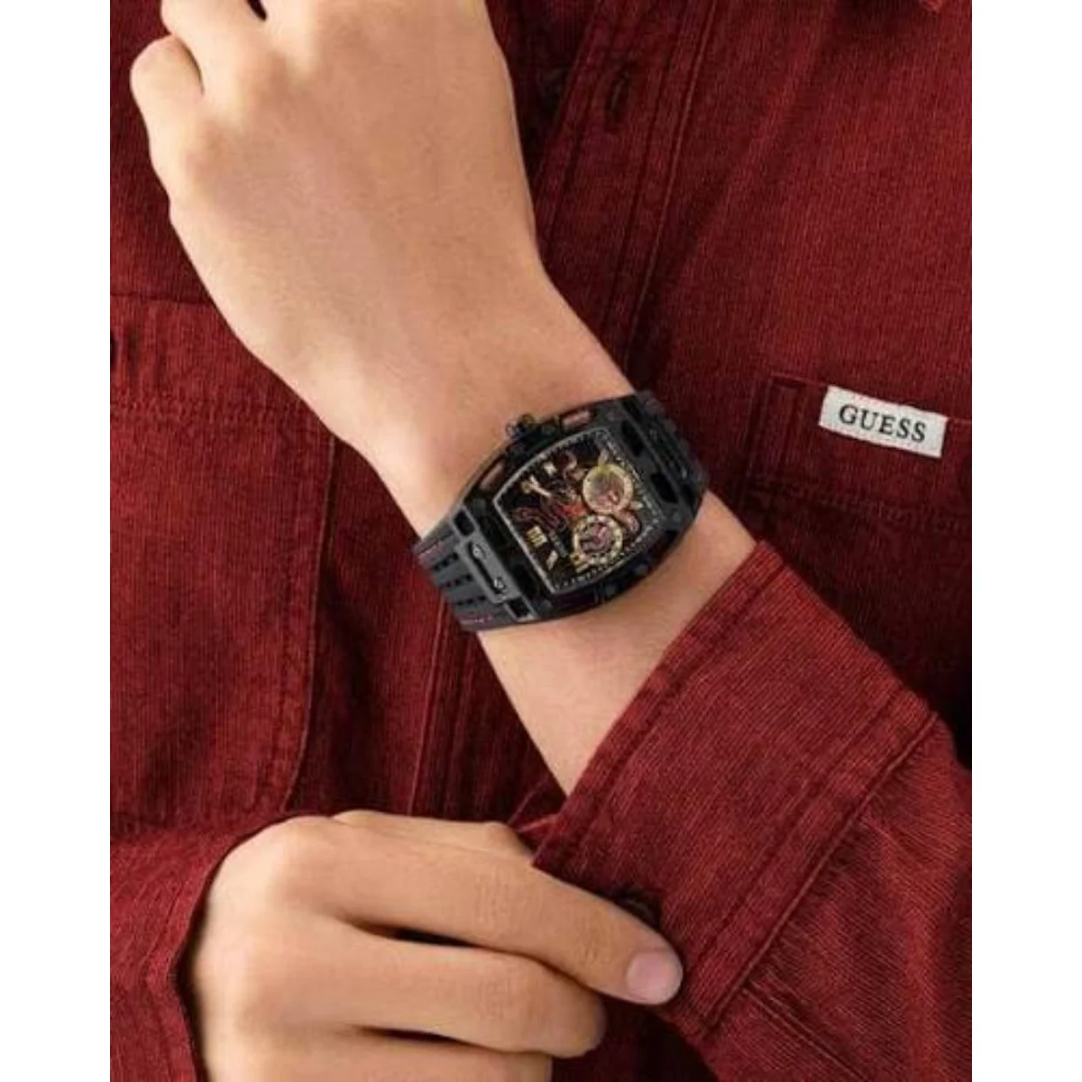 ساعة Guess رجالي Phoenix GW0857G1 أسود - image 3
