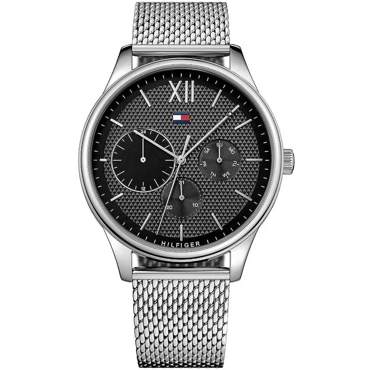 Tommy Hilfiger Classic Men’s Watch 1791415– Black Dial, Silver Strap - image 1