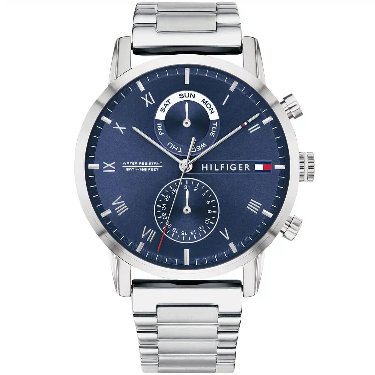 Tommy Hilfiger Classic Men’s Watch 1791725– Blue Dial, Silver Strap - image 1