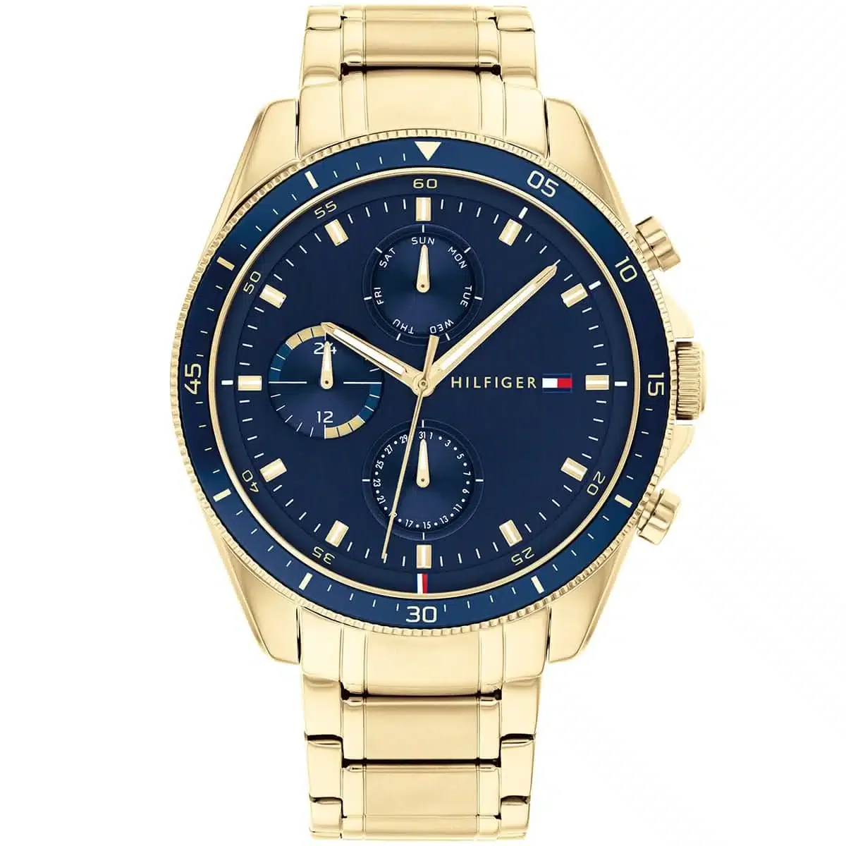 Tommy Hilfiger Classic Men’s Watch 1791834– Blue Dial, Gold Strap - image 1