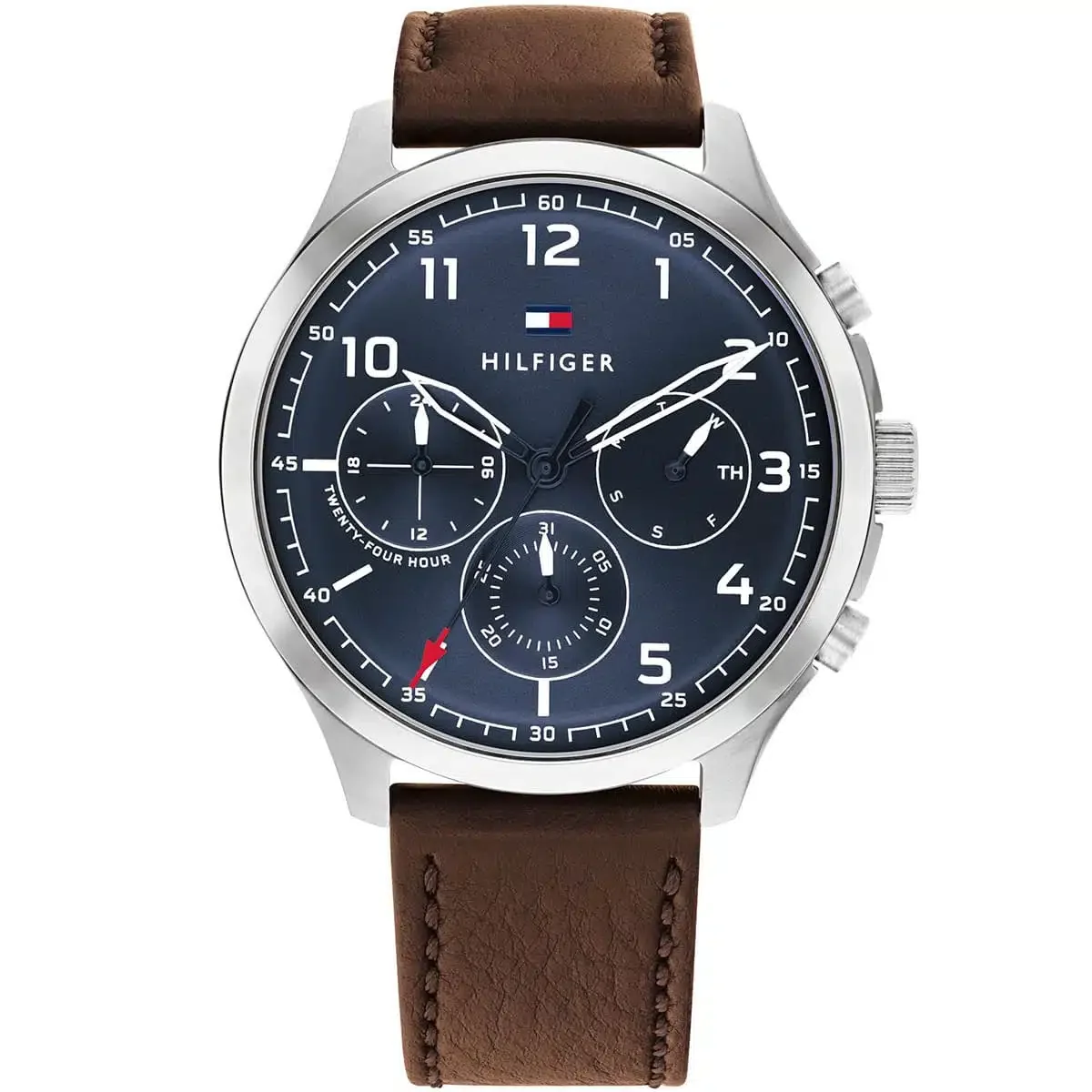 Tommy Hilfiger Classic Men’s Watch 1791855– Blue Dial, Brown Strap - image 1