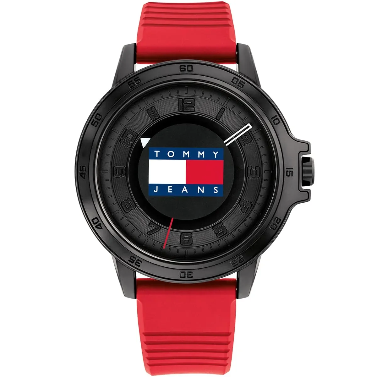 Tommy Hilfiger Classic Men’s Watch 1792033– Black Dial, Red Strap - image 1