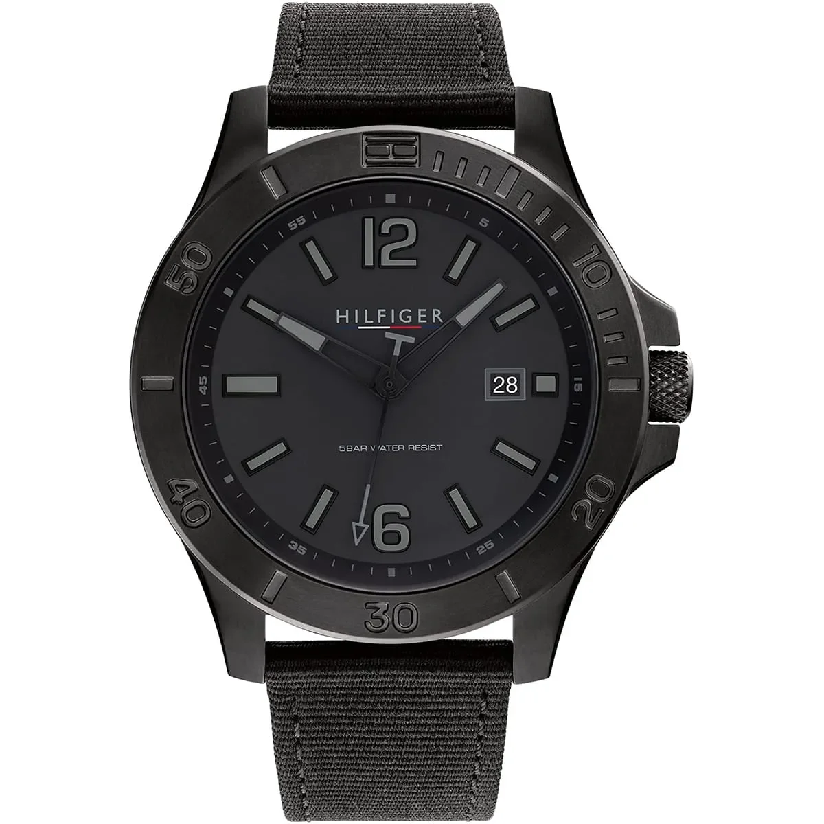 Tommy Hilfiger Classic Men’s Watch 1791993– Black Dial, Black and Blue Strap - image 1