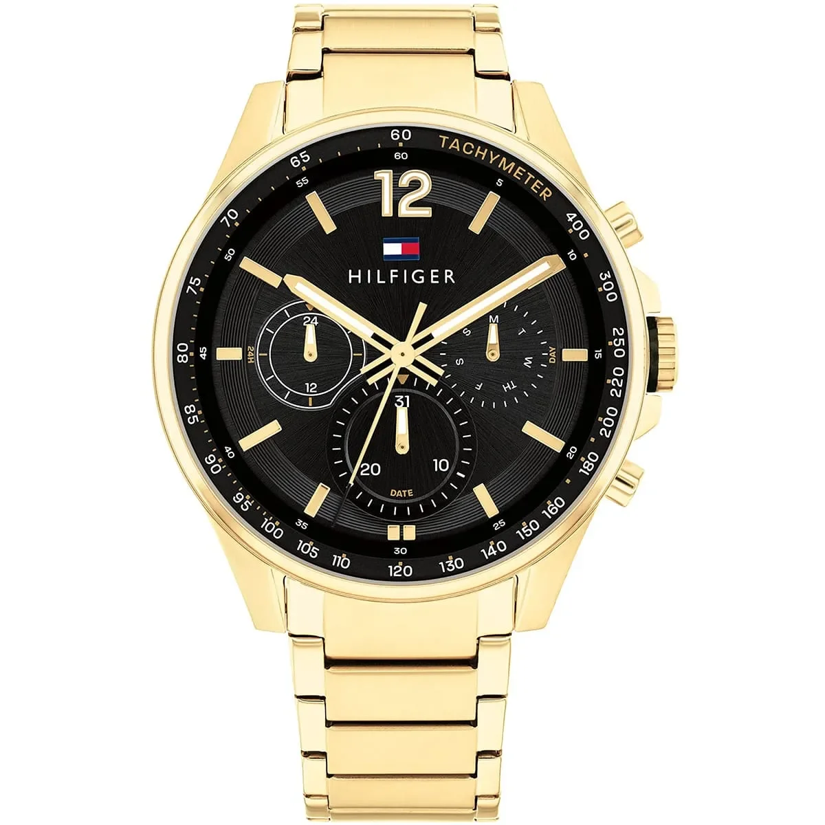 Tommy Hilfiger Classic Men’s Watch 1791974– Black Dial, Gold Strap - image 1