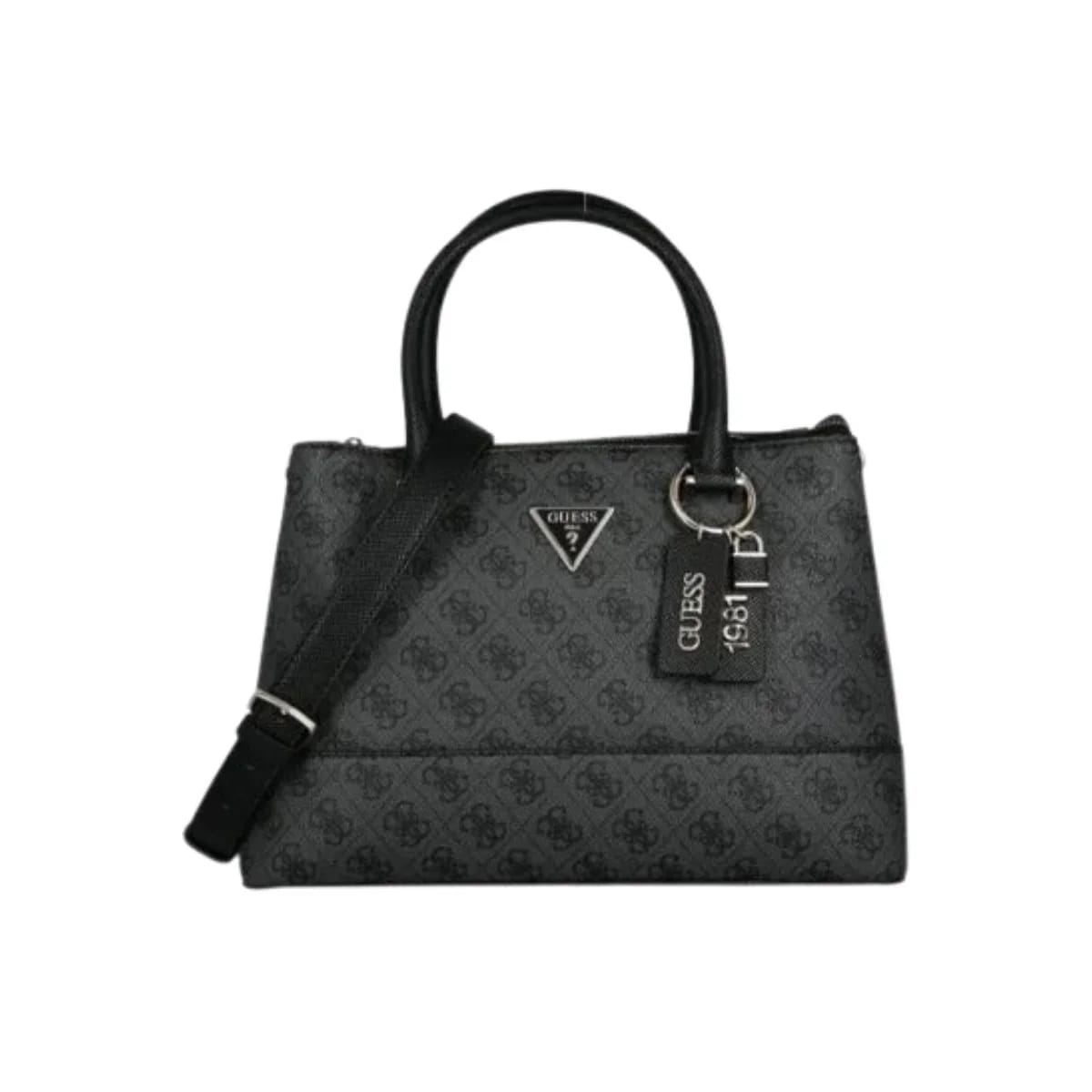 GUESS Women’s Black Monogram Handbag BG967207 - image 1