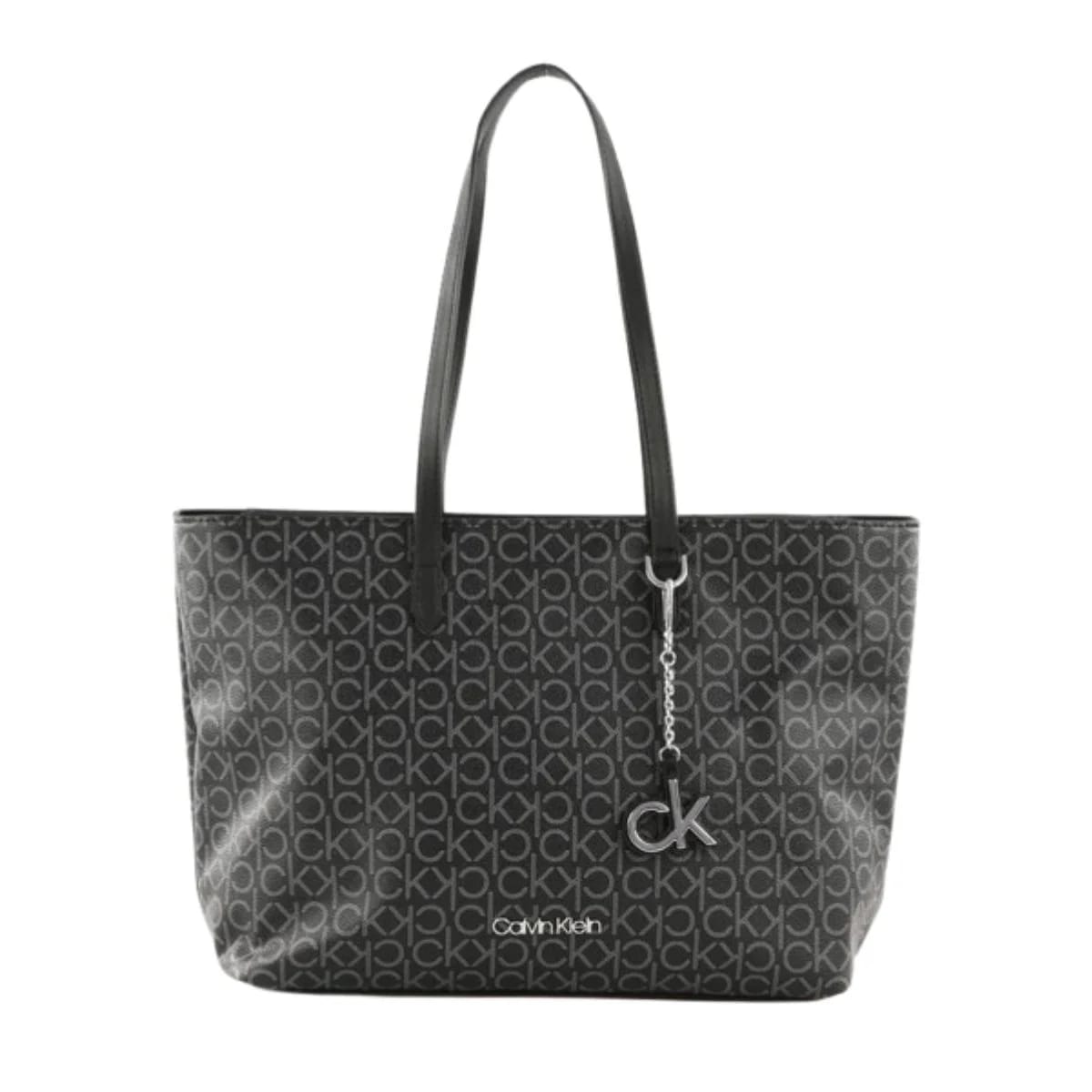 Calvin Klein Women’s CK Monogram Black Tote Bag H1LAF073 - image 1