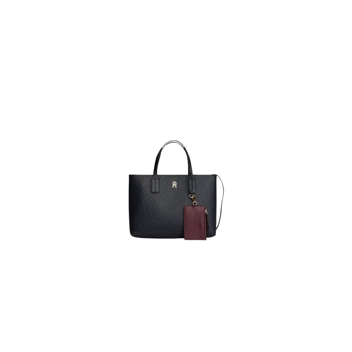 Tommy Hilfiger Icon TH Monogram Black Tote Bag AW0AW18724BDS - image 1