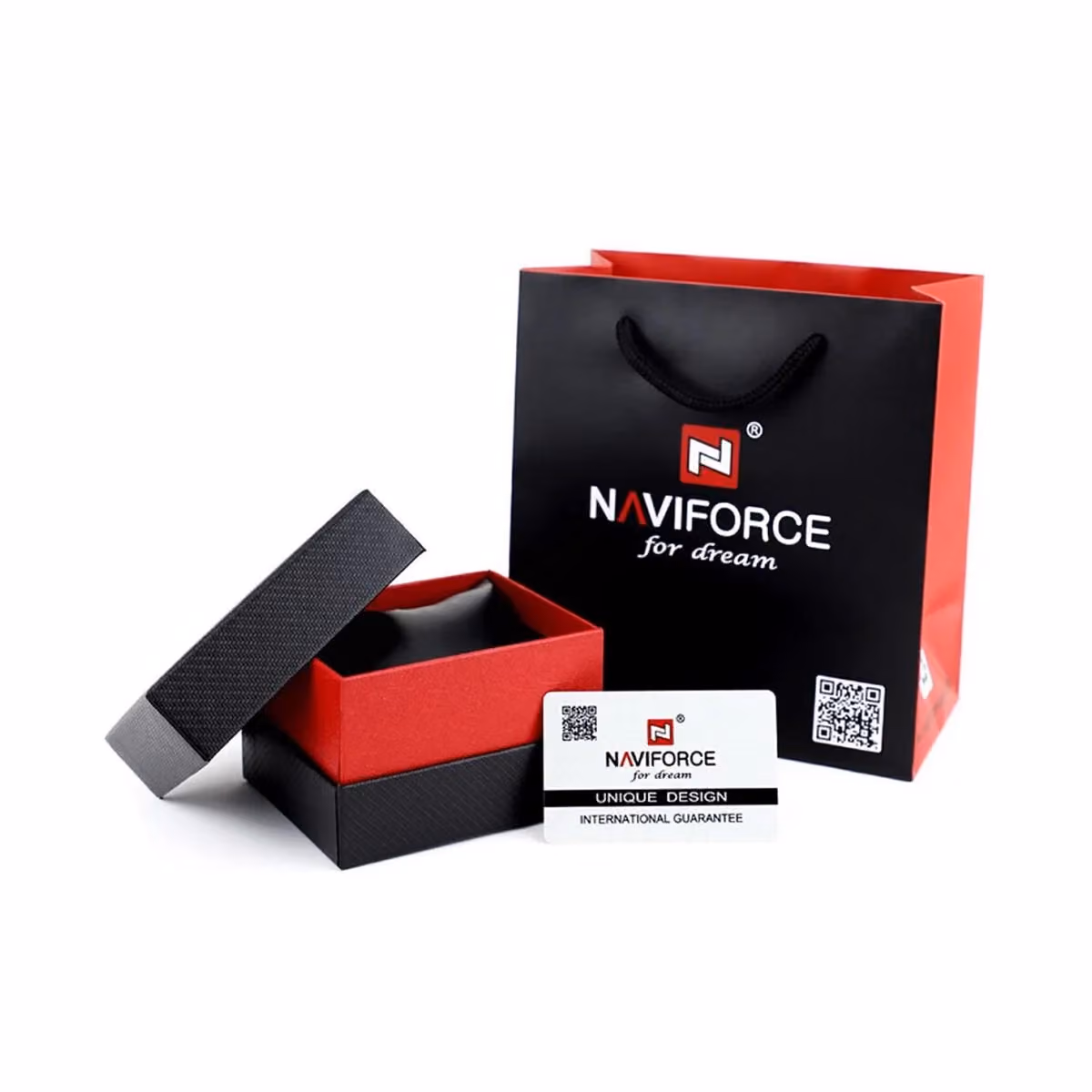 Naviforce Chronograph Trendy Rubber Strap Men's Watch NF8037-B-B-B - image 1