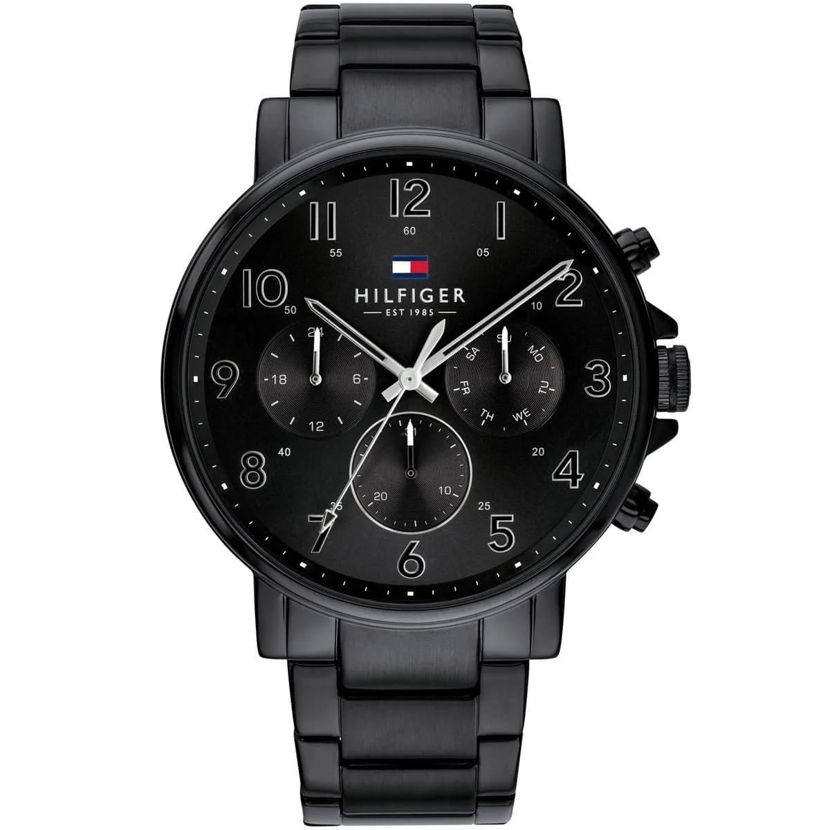 Tommy Hilfiger Daniel Men's Watch 1710383 Black Dial Black Stainless Steel Bracelet - image 1